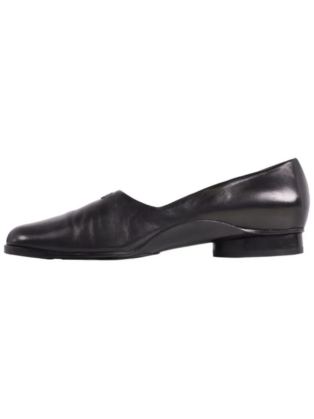 Chanel Vintage Pumps CC Logo Leather Hi Heel